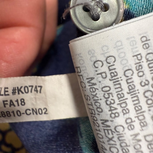 J. Crew Women's Drapey Crepe Navy Floral Wrap Blouse Top Size M Fall, 3/4 Sleeve - Picture 7 of 9